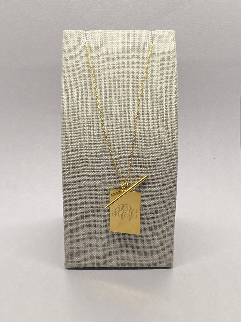 DISK & TOGGLE NECKLACE