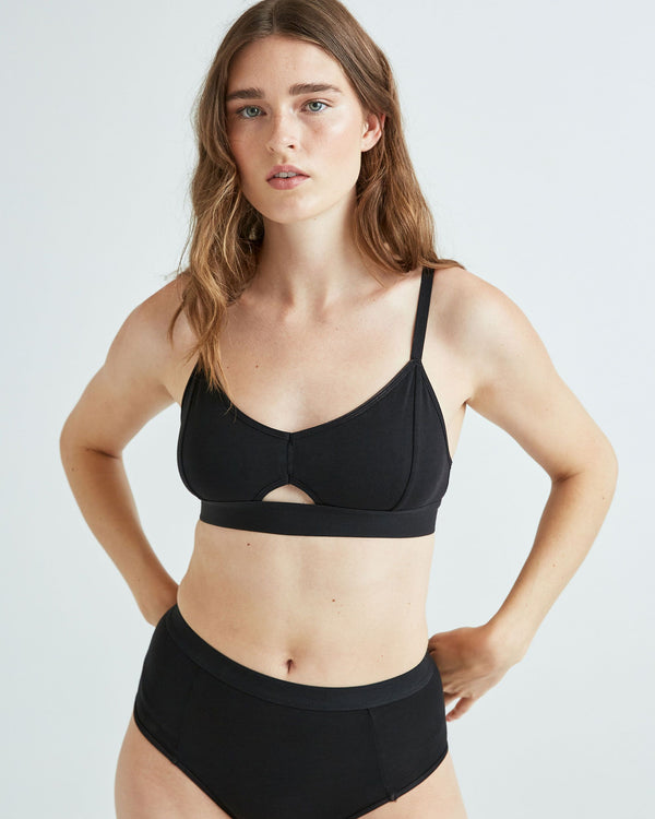 Cut out Bralette in Black