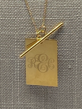 DISK & TOGGLE NECKLACE