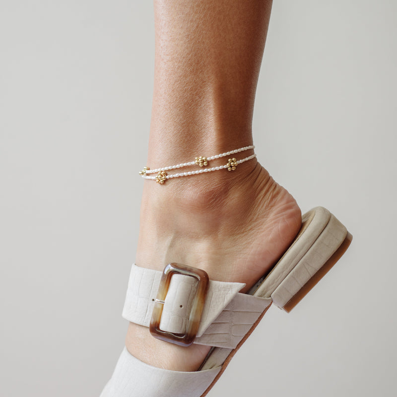 Daisy Necklace + Anklet