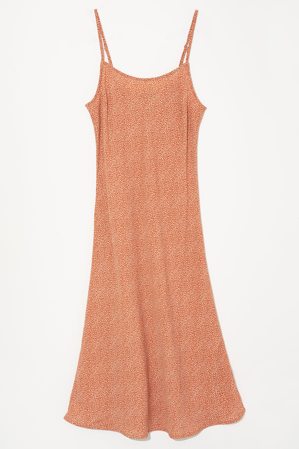 Leopard Slip Dress in Sienna