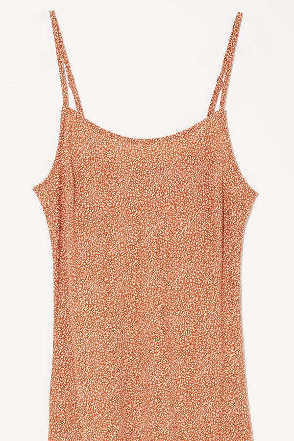 Leopard Slip Dress in Sienna