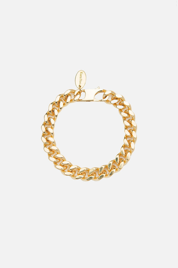 Chunky Curb Bracelet in Gold