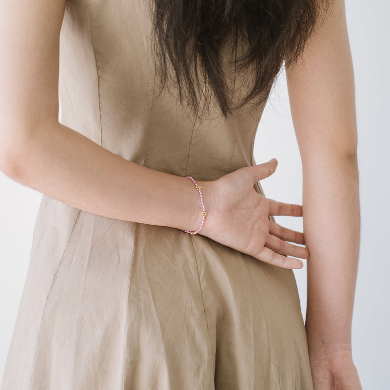 Daisy Bracelet in Lilac