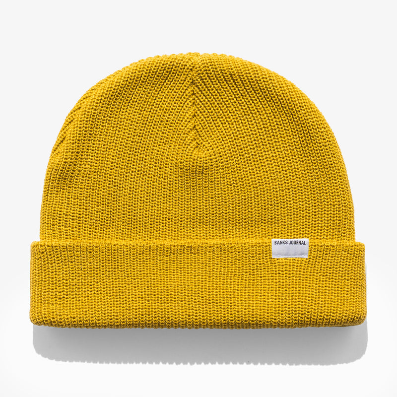 Primary Beanie in Dark Mustard