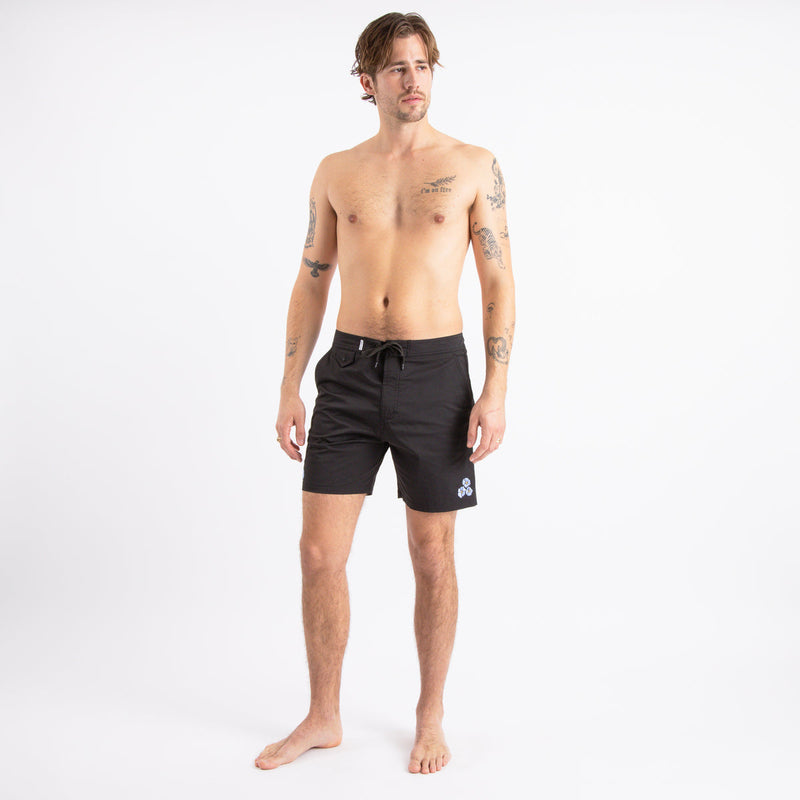 Petals Boardshort in Black
