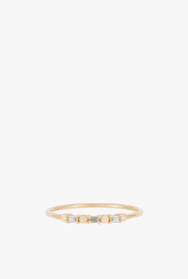 Baguette Dot Ring