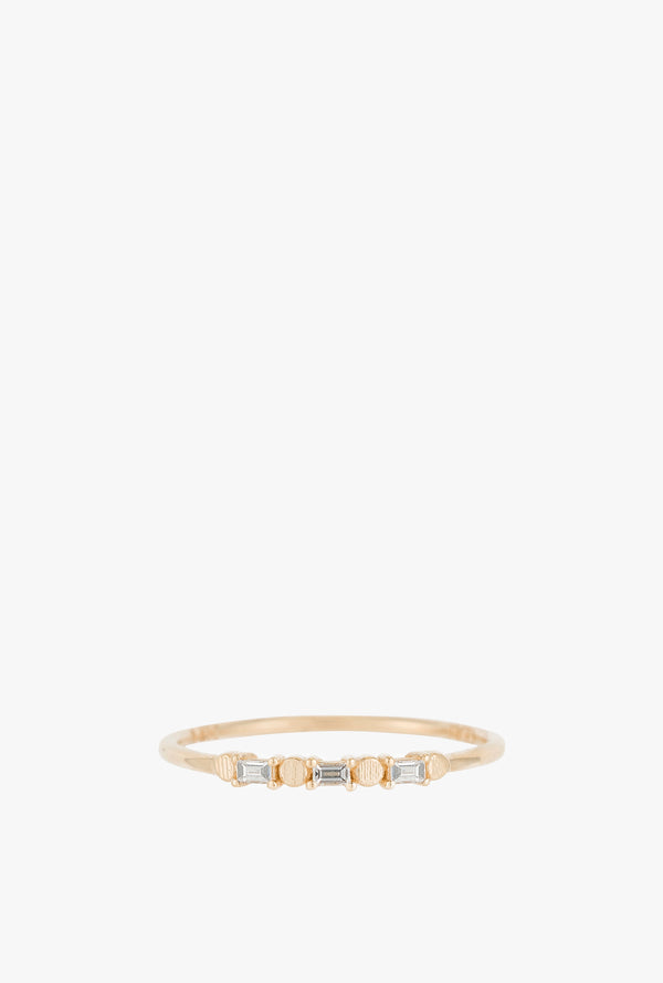 Baguette Dot Ring