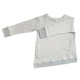 Asymmetric Pullover - Grey Skinny Stripes - Youth
