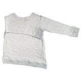 Asymmetric Pullover - Grey Skinny Stripes - Youth