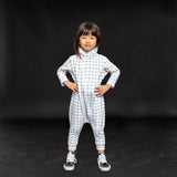 Maverick Romper - Black/White Grid