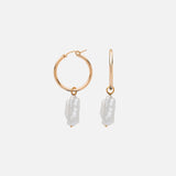 Anna Hoops + Biwa Pearl Charms