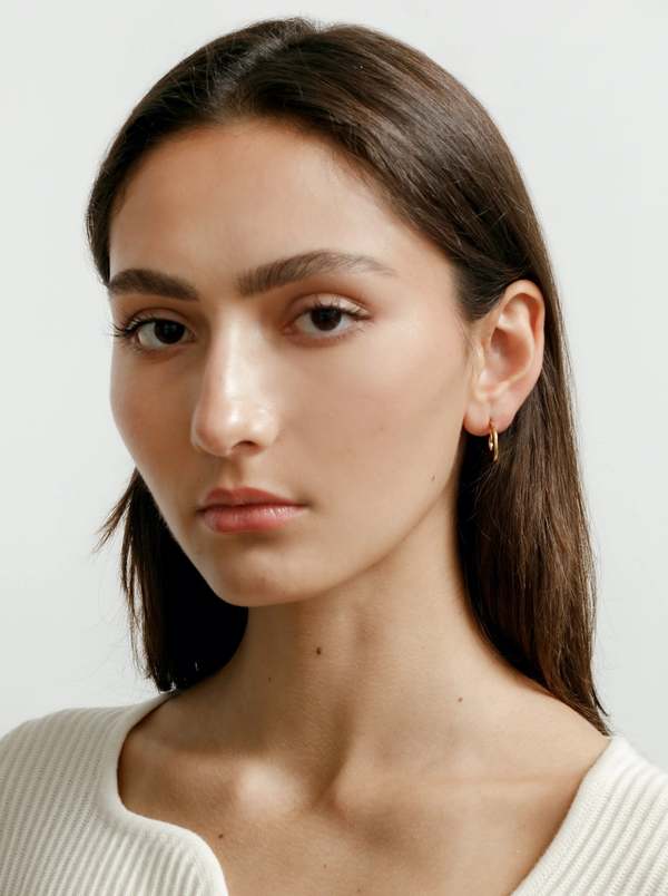 Billie Hoops in Gold