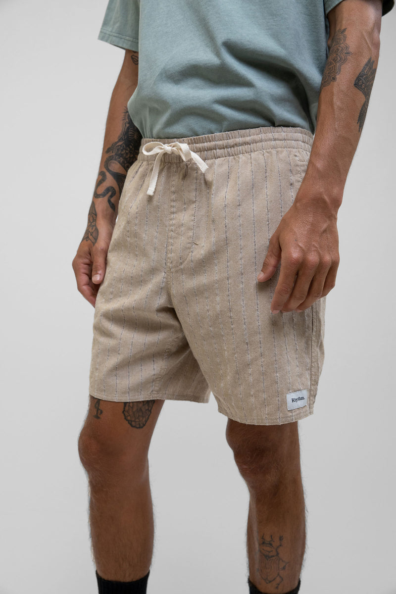 Linen Stripe Jam in Sand