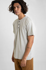 Everyday Stripe Henley in Sand
