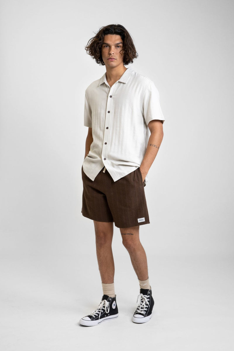 Linen Textured Stripe Jam in Silt