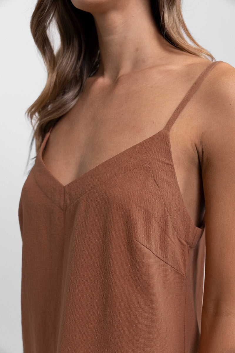 Classic Mini Dress in Baked Clay