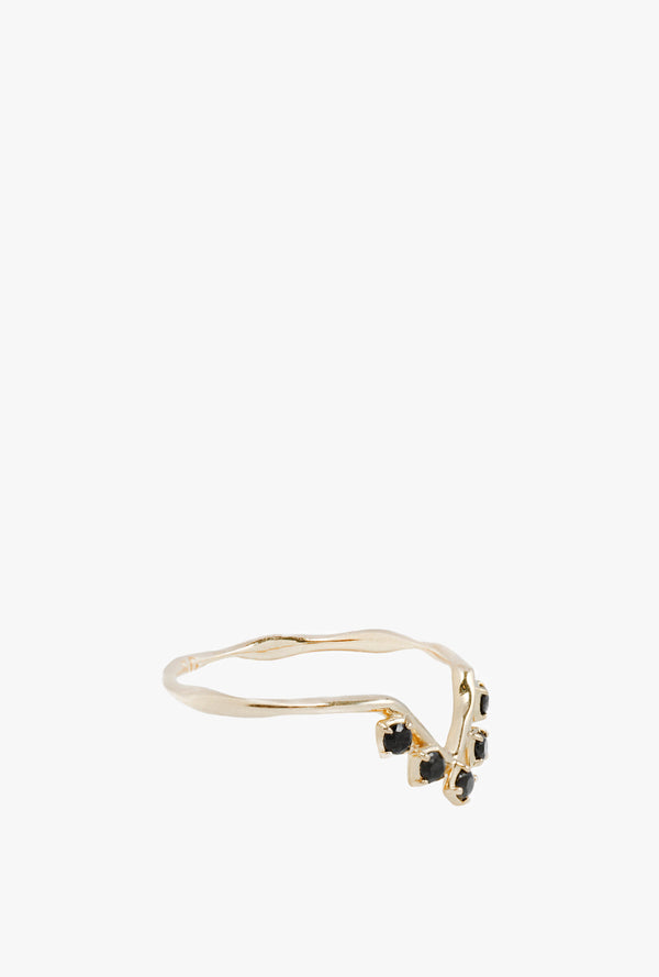 Cleo Ring in Black Spinel