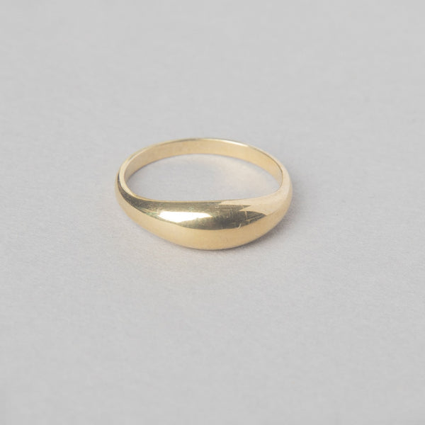 BABY DOME RING 14 KT YELLOW GOLD