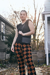 Shoulder Sleeveless Tee in Black
