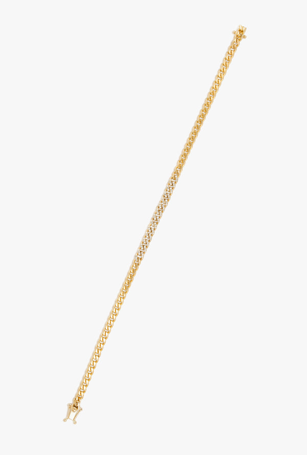 Diamond Mini Curb Chain Bracelet