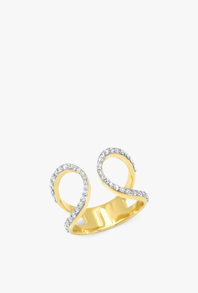 Diamond Loop Ring