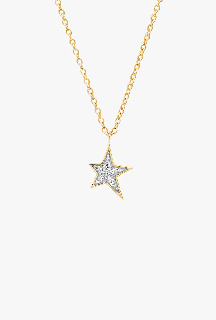 Diamond Star Charm Necklace