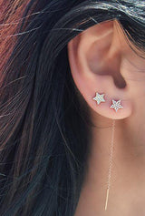 Diamond Star Stud Earring - Single