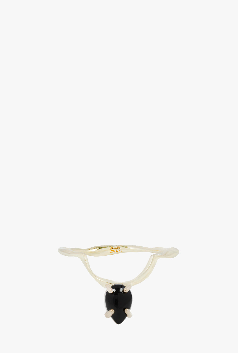 Drip Ring in Black Onyx