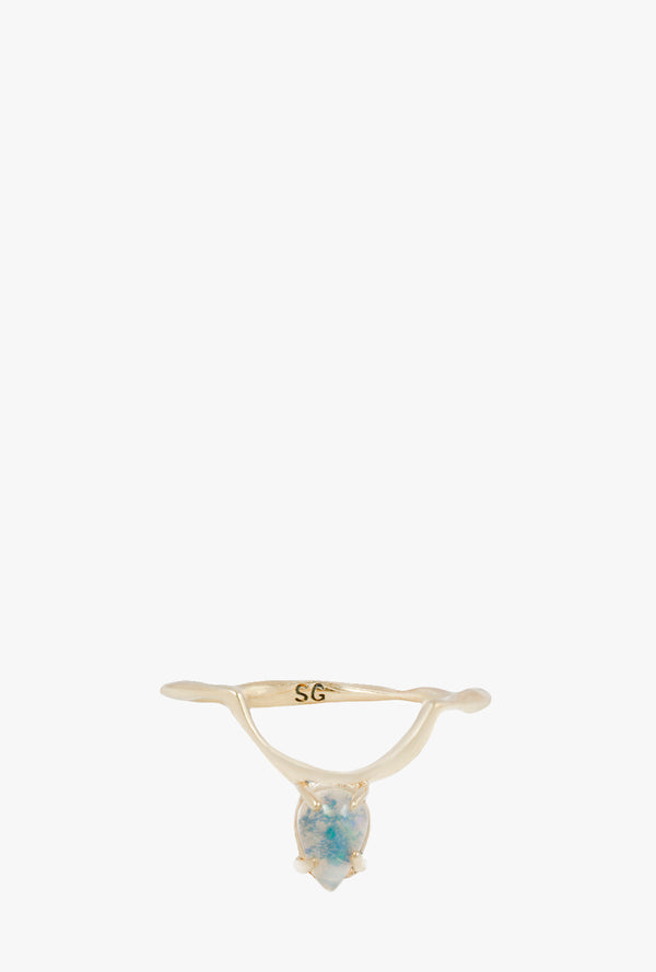 Drip Ring in Opal