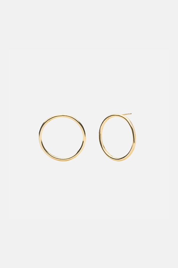 Celina Stud Hoops in Gold