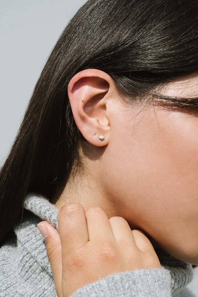Dahlia Studs in Sterling Silver