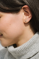 Dahlia Studs in Sterling Silver