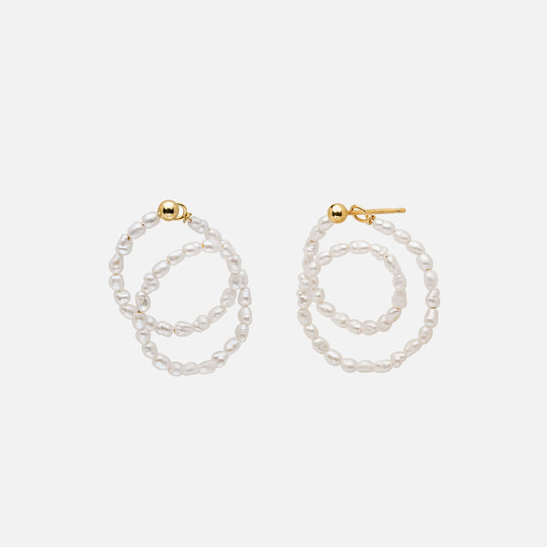 Rosa Swirl Hoops