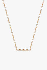 Diamond Mini Bar Necklace