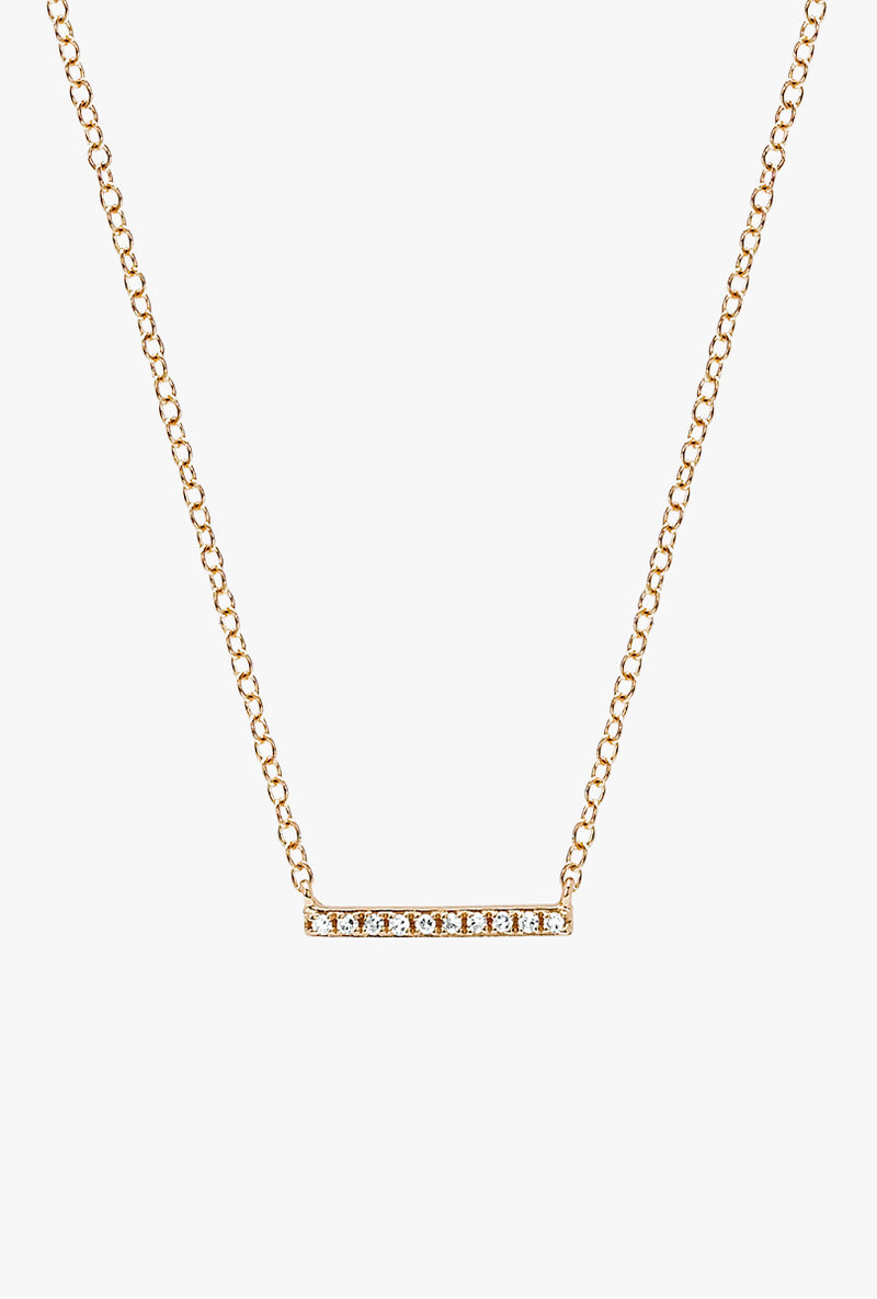 Diamond Mini Bar Necklace