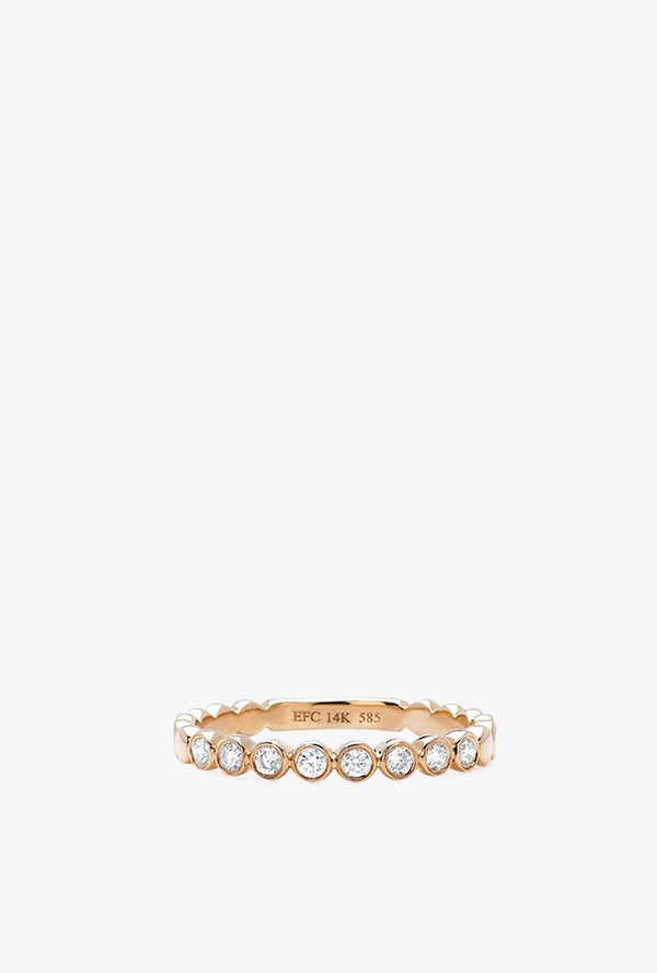 Bezel Diamond Stack Ring