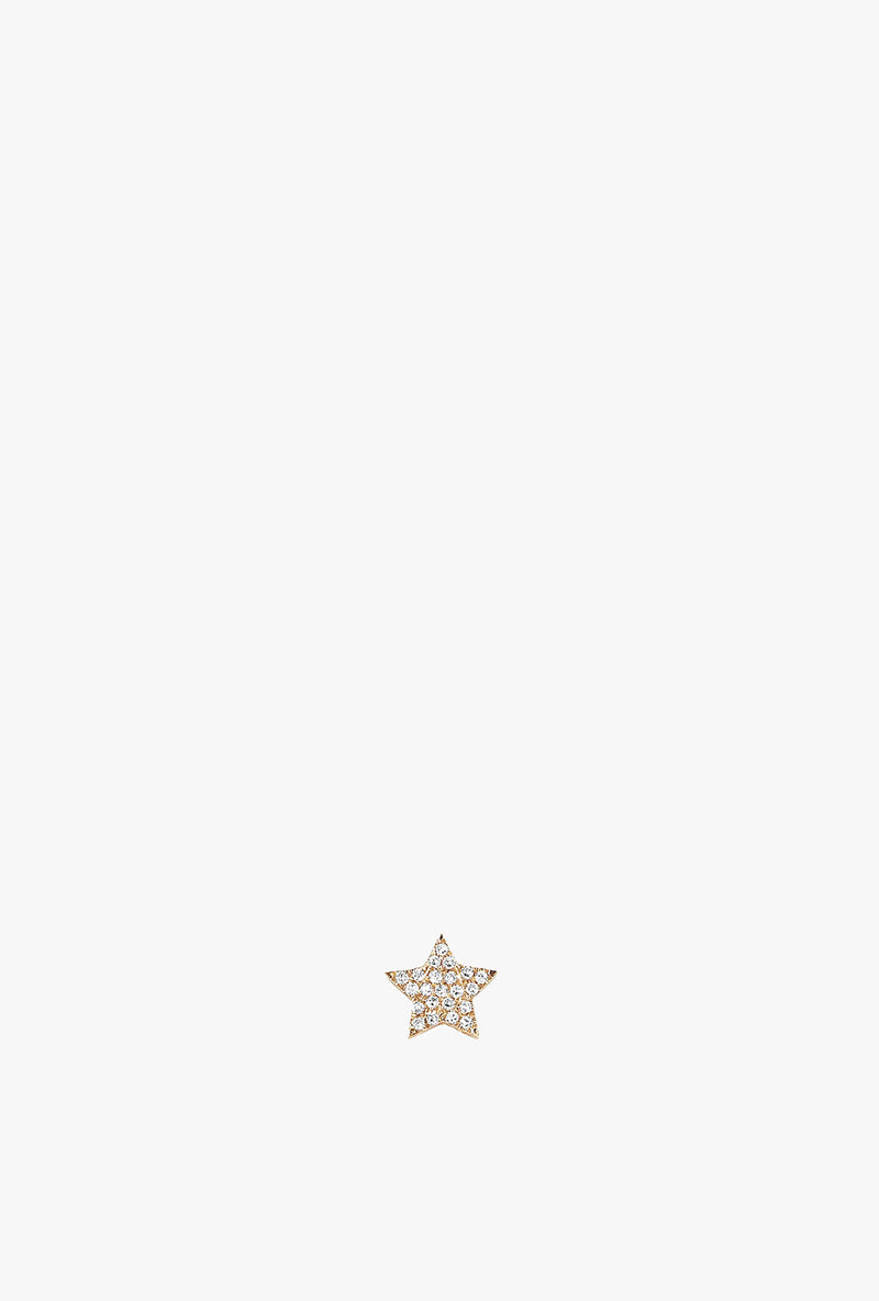 Diamond Star Stud Earring - Single