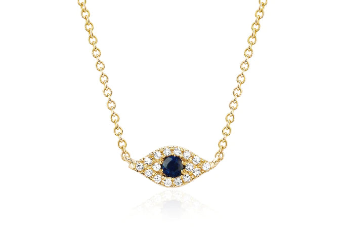 Diamond Evil Eye Choker