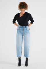 Erin Relaxed Taper Jean in Day Break
