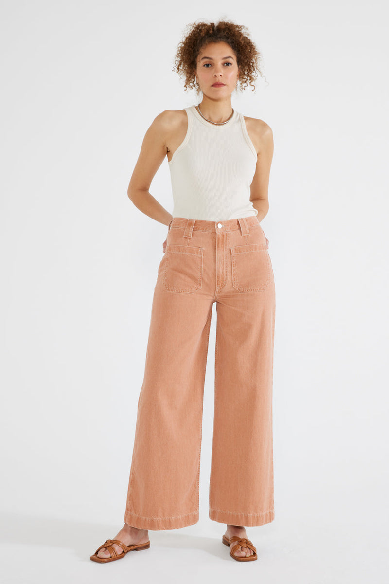 Devon Wide Leg - Canyon Clay