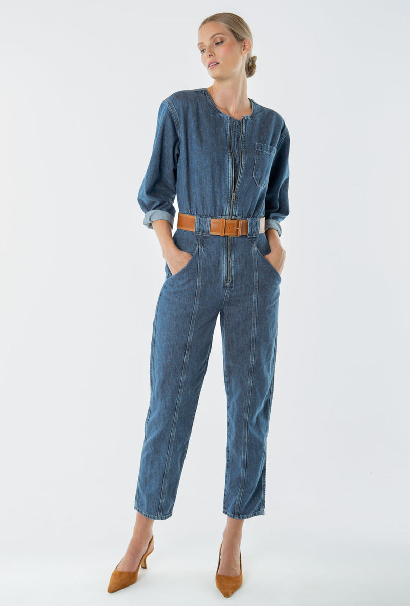 Fatima Vintage Jumpsuit - Fall Breeze
