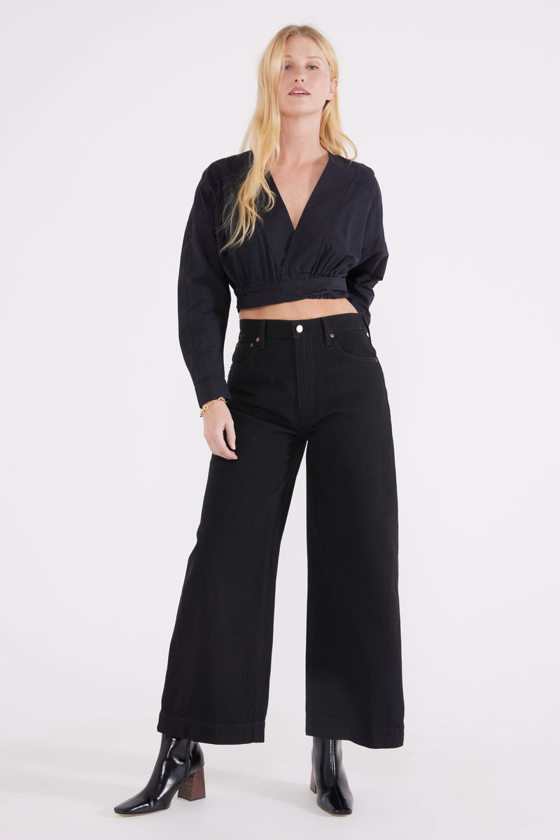 Devon Wide Leg - Black Onyx