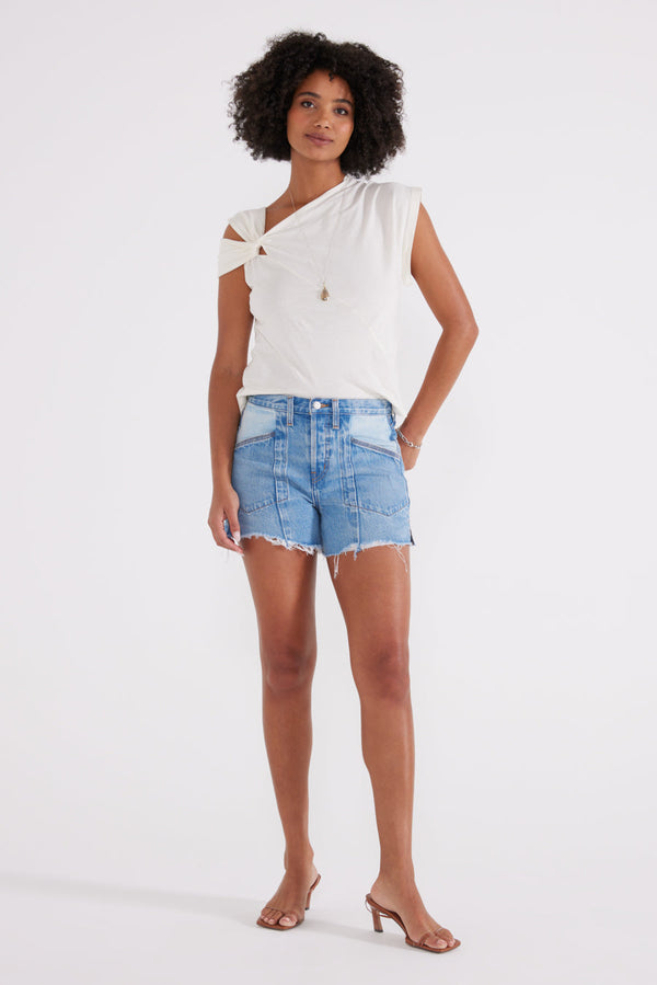 Savana Paneled Short - Galera Two Tone