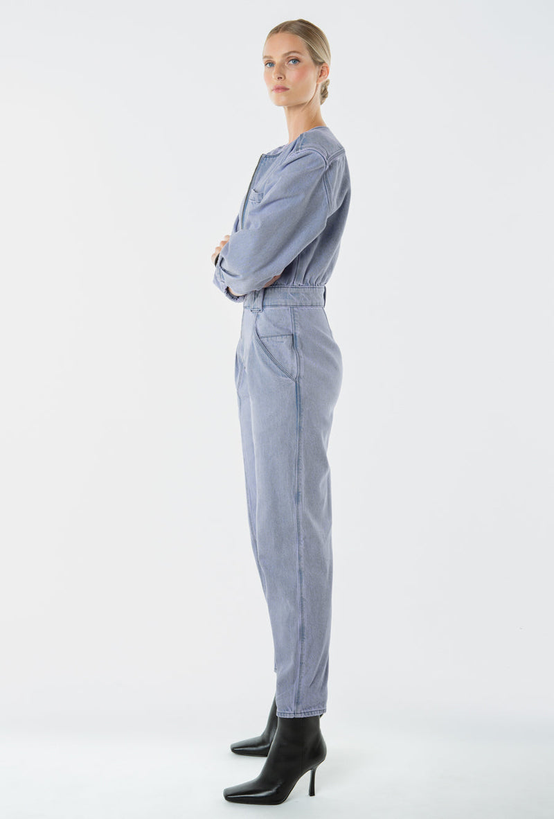 Fatima Vintage Jumpsuit - Cyclone Violet