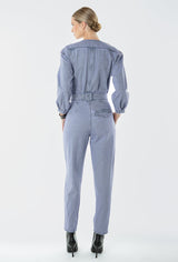 Fatima Vintage Jumpsuit - Cyclone Violet
