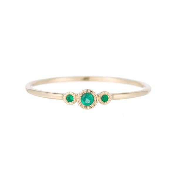 Emerald Genesis Ring in Yellow Gold