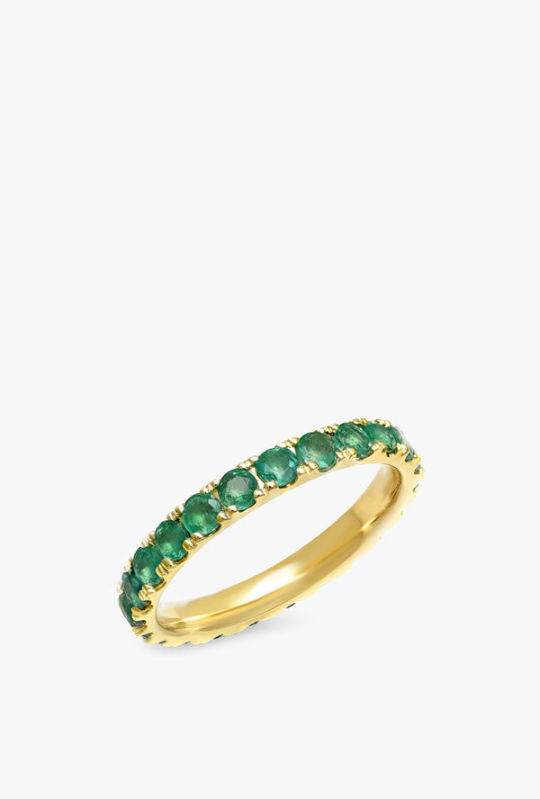 Emerald Large Eternity Band