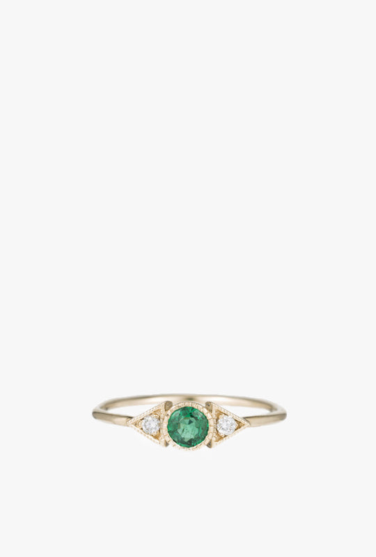 Emerald Spear Ring
