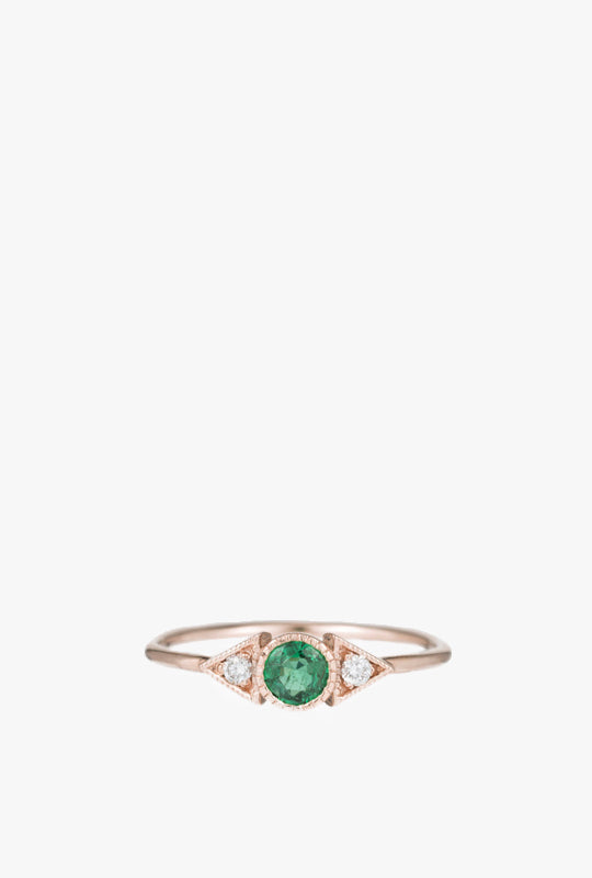 Emerald Spear Ring